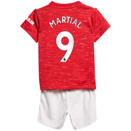 Billiga Fotbollströjor Manchester United Anthony Martial 9 Barn Hemma tröja 2020/21 Kortärmad